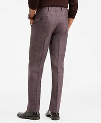 Michael Kors Men's Classic-Fit Wool-Blend Stretch Plaid Suit Separate Pants