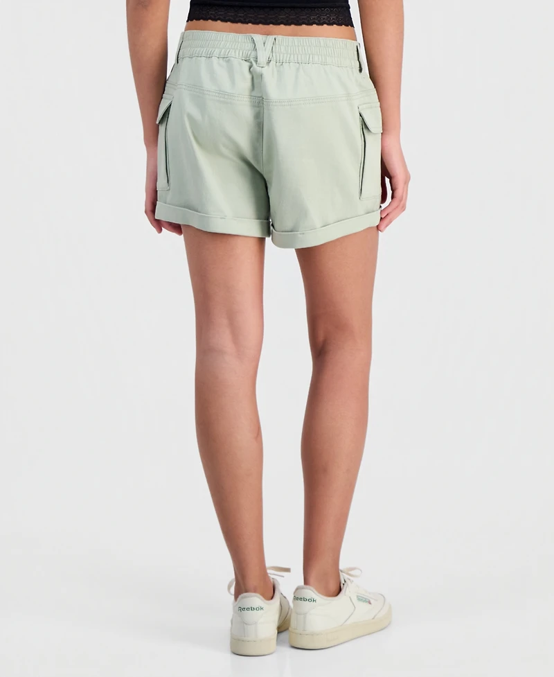 Celebrity Pink Juniors' Cargo-Pocket Drawstring Shorts