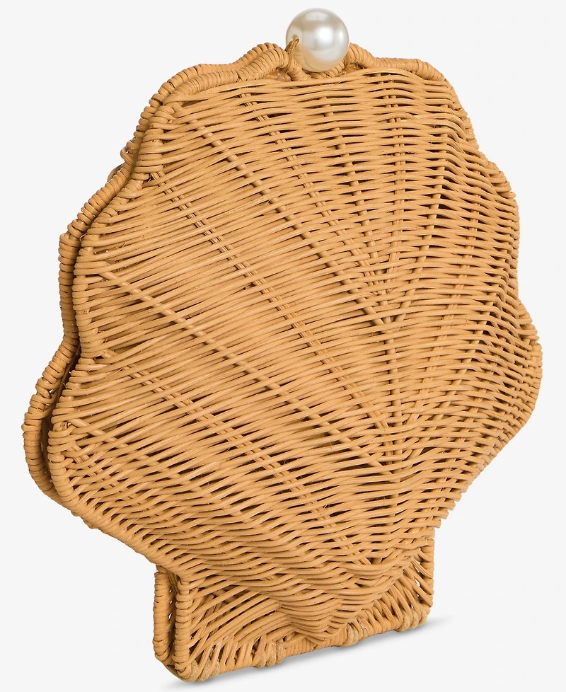 I.n.c. International Concepts Shell-Shaped Rattan Crossbody Bag, Macy's Exclusive