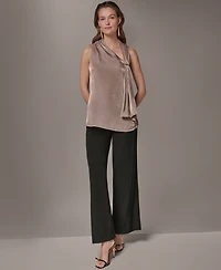 Donna Karan New York Women's Asymmetrical Halter Neck Top