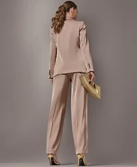 Donna Karan New York Womens One Button Blazer Wide Leg Pants
