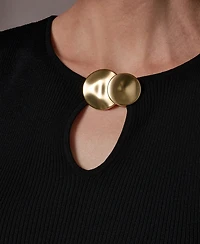 Donna Karan New York Women's Sleeveless Keyhole Sweater