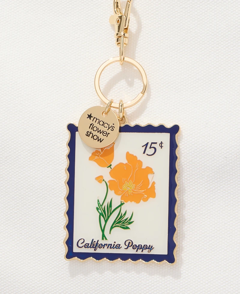 Macy's Flower Show Poppy Enamel Bag Charm, Macy's Exclusive