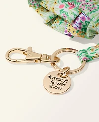 Macy's Flower Show Oversized Flower Field Printed Bow Bag Charm, Macy's Exclusive