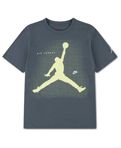 Jordan Boys' 8-20 Jumpman Grid Blur Crewneck T-Shirt
