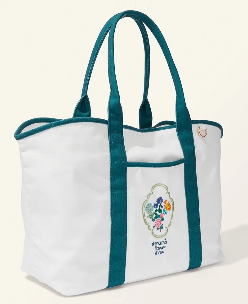 Macy's Flower Show Flower Show Medallion Oversized Market Tote, Macy's Exclusive