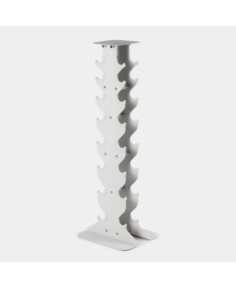 WeGym SafeGrip Dumbbells Full Set with Light Rack