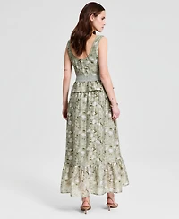 And Now This Women's Corset Peplum Maxi Dress, Macy's Exclusive