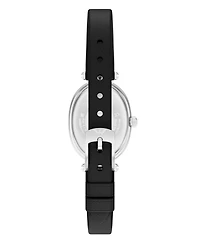 Emporio Armani Women's Quartz Two-Hand Black Leather Watch, 28mm