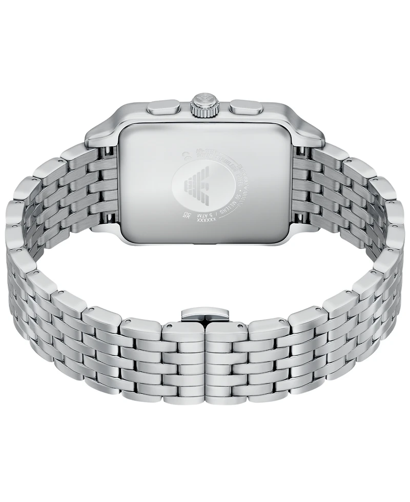 Emporio Armani Men's Quartz Chronograph Silver Stainless Steel Watch