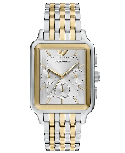 Emporio Armani Men's Quartz Chronograph Two-Tone Stainless Steel Watch, 38mm