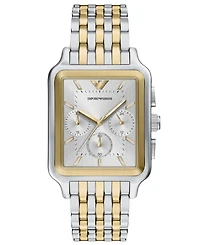 Emporio Armani Men's Quartz Chronograph Two-Tone Stainless Steel Watch, 38mm