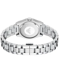 Emporio Armani Women's Quartz Three-Hand Silver Stainless Steel Watch, 32mm