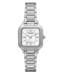 Emporio Armani Women's Quartz Three-Hand Silver Stainless Steel Watch, 35mm