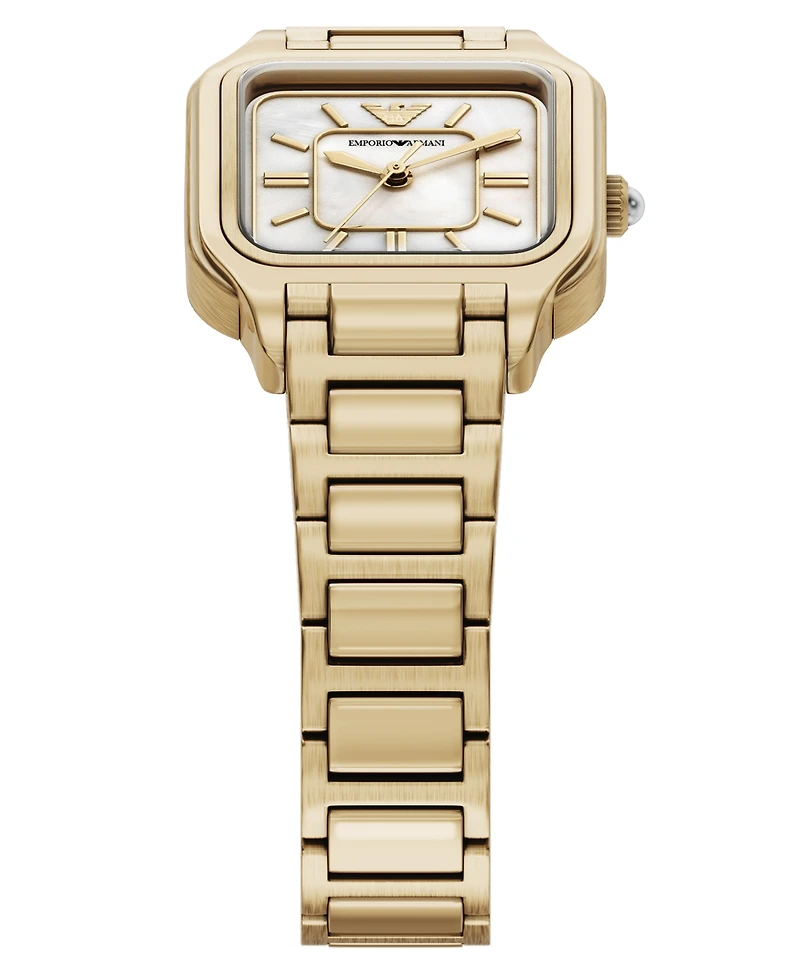 Emporio Armani Women's Quartz Three-Hand Gold Stainless Steel Watch, 35mm