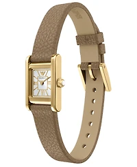 Emporio Armani Women's Quartz Two-Hand Leather Watch