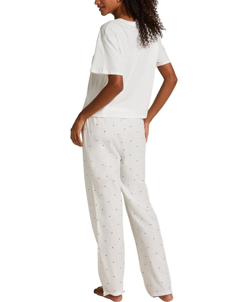 Hunkemoller Women's Pyjama Set Cotton Print