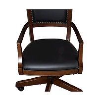 Liberty Furniture Brayton Manor Jr Executive Desk Chair, W23 x D23 x H42, Dark Brown
