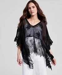 And Now This Women's Embroidered Woven Poncho, Macy's Exclusive
