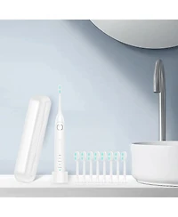 Operan Sonic Electric Toothbrush for Adults with 5 Modes, IPX7 Waterproof, 8 Brush Heads, Travel Case