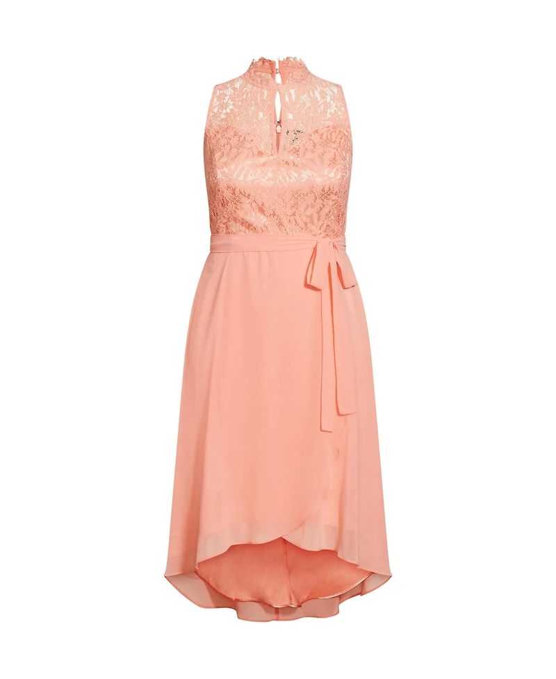 City Chic Women's Hi Lo Lover Sweetheart Dress