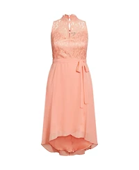 City Chic Women's Hi Lo Lover Sweetheart Dress