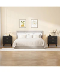 gaomon 3 Drawer Dresser for Bedroom, Modern Nightstand with Wide Top, Chest of Drawers with Deep Drawers, Wooden Dresser, Side Table for Hallway