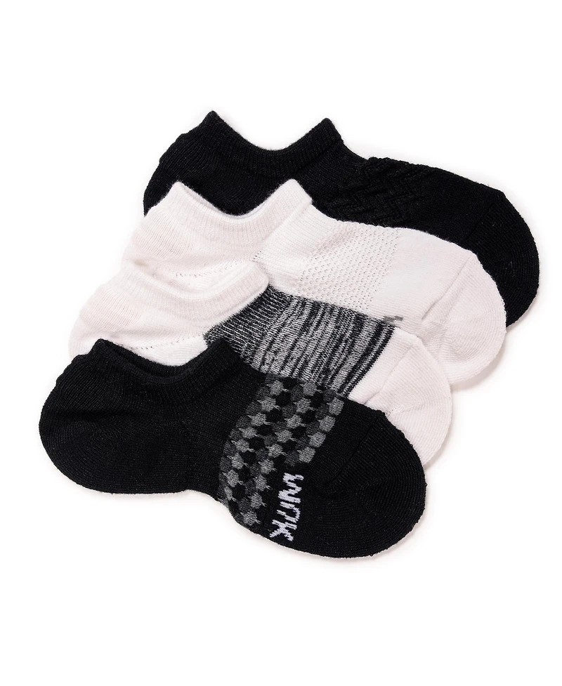 Muk Luks Women's Dream Step No Show Sock Liner, 4 Pair Pack
