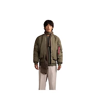 Alpha Industries Men's Reversible Quilted Ma-1 Flight Jacket