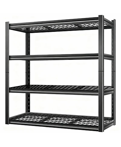 Yigii 4-Tier Adjustable Steel Shelving, 46"W x 24"D x