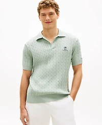 Tommy Hilfiger Men's Cable Short-Sleeve Polo Shirt