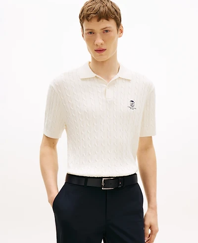 Tommy Hilfiger Men's Cable Short-Sleeve Polo Shirt