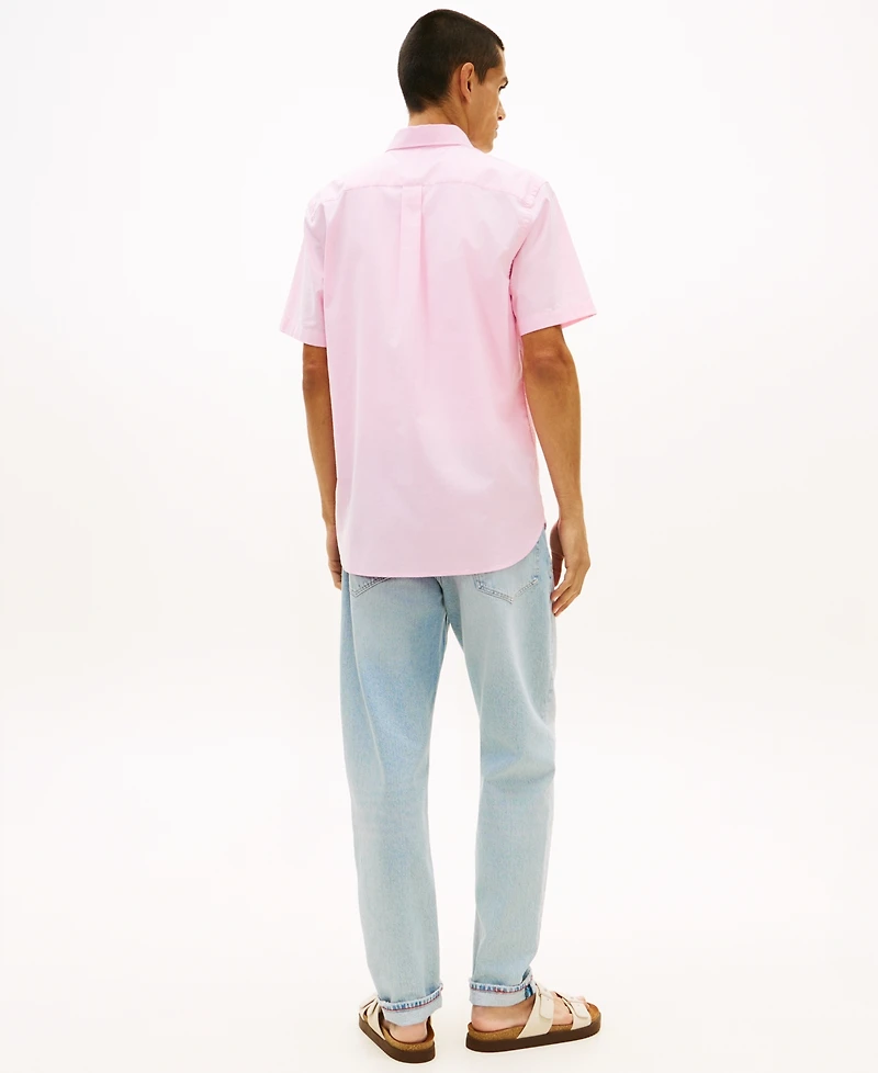 Tommy Hilfiger Men's Short-Sleeve Oxford Shirt