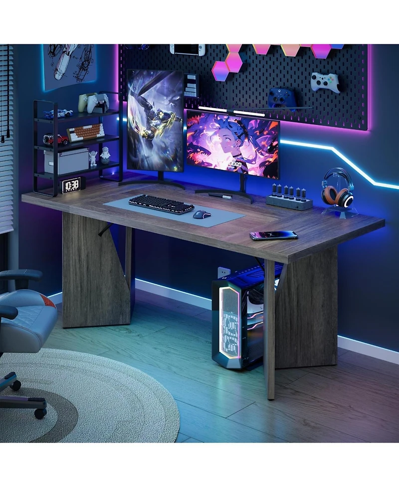 gaomon Dining Room Table 6 Inch Rectangular Kitchen Table Dining Room Furniture with Sturdy Frame Thickened Long Tabledesk and Dinner Desk