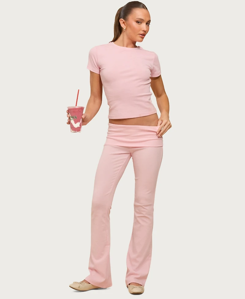 Edikted Women's Emelia Fitted T Shirt