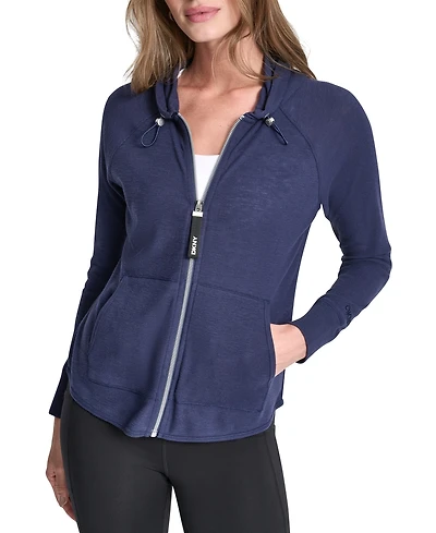 Dkny Women's Sport Zip-Front Hoodie Jacket