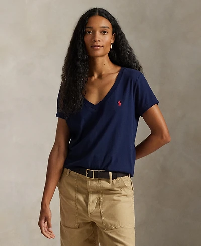 Polo Ralph Lauren Women's V-Neck Short-Sleeve T-Shirt