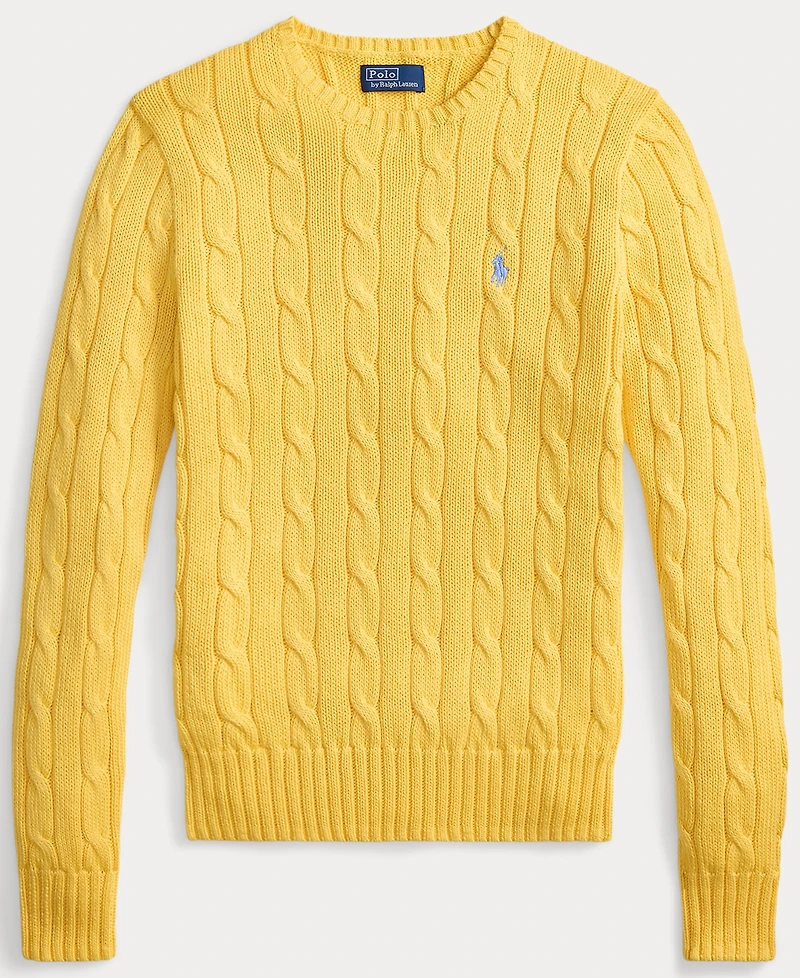 Polo Ralph Lauren Women's Cable-Knit Cotton Crewneck Sweater
