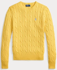 Polo Ralph Lauren Women's Cable-Knit Cotton Crewneck Sweater