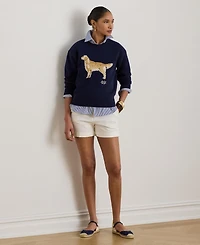Lauren Ralph Women's Cotton Dog Sweater