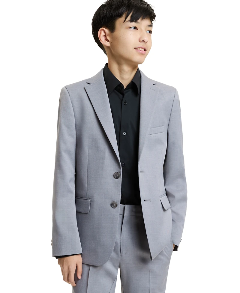 Kenneth Cole Reaction Boys' 8-20 Button Front Jacket and Pants, 2-Piece Set