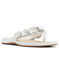 Sperry Women's Seafish Floral Open Toe Slip-On Sandals