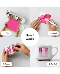 Cricut Temperature Activated Color Changing Permanent Vinyl Sampler – 12 in x 12 in Sheets (5 Count)