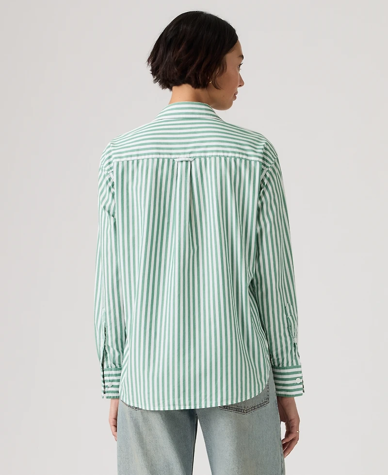 Levi's Women's Harlie Striped Boyfriend Shirt