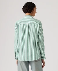 Levi's Women's Harlie Striped Boyfriend Shirt