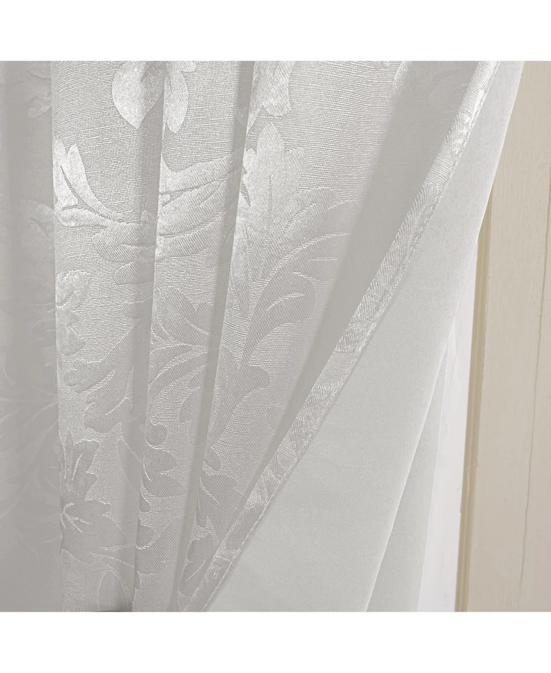 Olivia Gray 100% Polyester 200 Gsm Dyson Embossed Blackout Grommet Curtain Panel