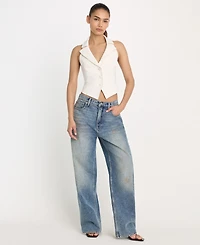 Good American Women's Halter Neck Vest, Regular & Plus