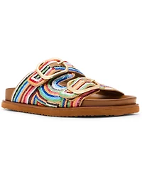 Steve Madden Women's Tourist Double-Band Footbed Sandals