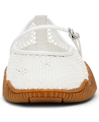 Steve Madden Women's Vickee Mesh Mary-Jane Sneakerina Flats