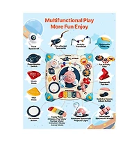 Slickblue Baby Spacecraft Activity Table for 6+ Months with Music & Lights